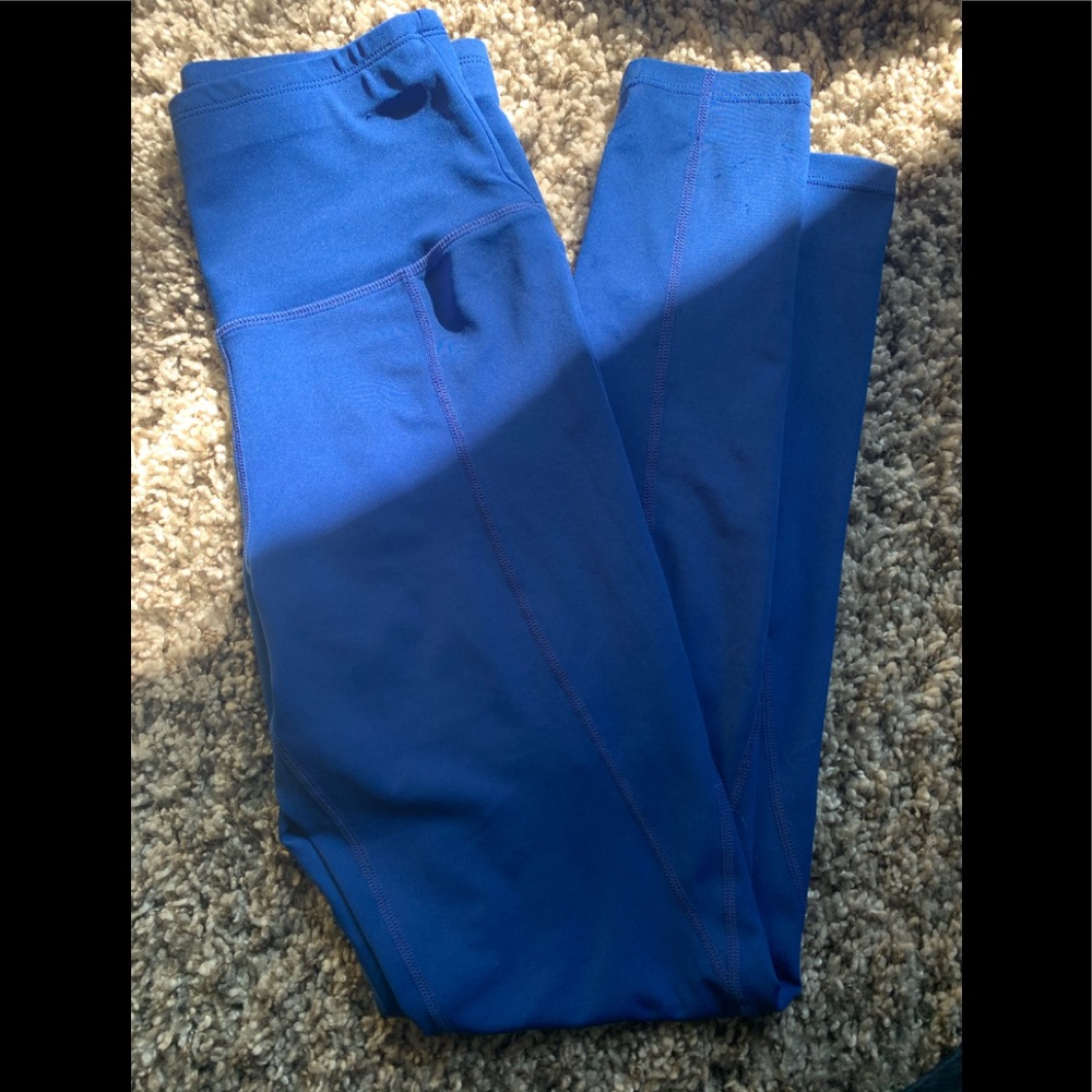 blue leggings with side pocket